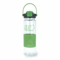 24 Oz Wisconsin Plastic Water Bottle -Dugout Mugs Sales Shop Clear Green SA PR PBFR030 2