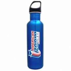 26oz Excursion Stainless Steel Water Bottle - Full Color -Dugout Mugs Sales Shop Electric Blue black PR P4 WB12084SS XX FCP 2 1