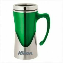 14 Oz. Laser Etched Curved Handle Mug -Dugout Mugs Sales Shop Green LG ET KM4202 ETCH 2