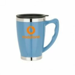 14 Oz. Acrylic / Stainless Steel Classic Mug -Dugout Mugs Sales Shop Light Blue LG PR KM4203 2 1