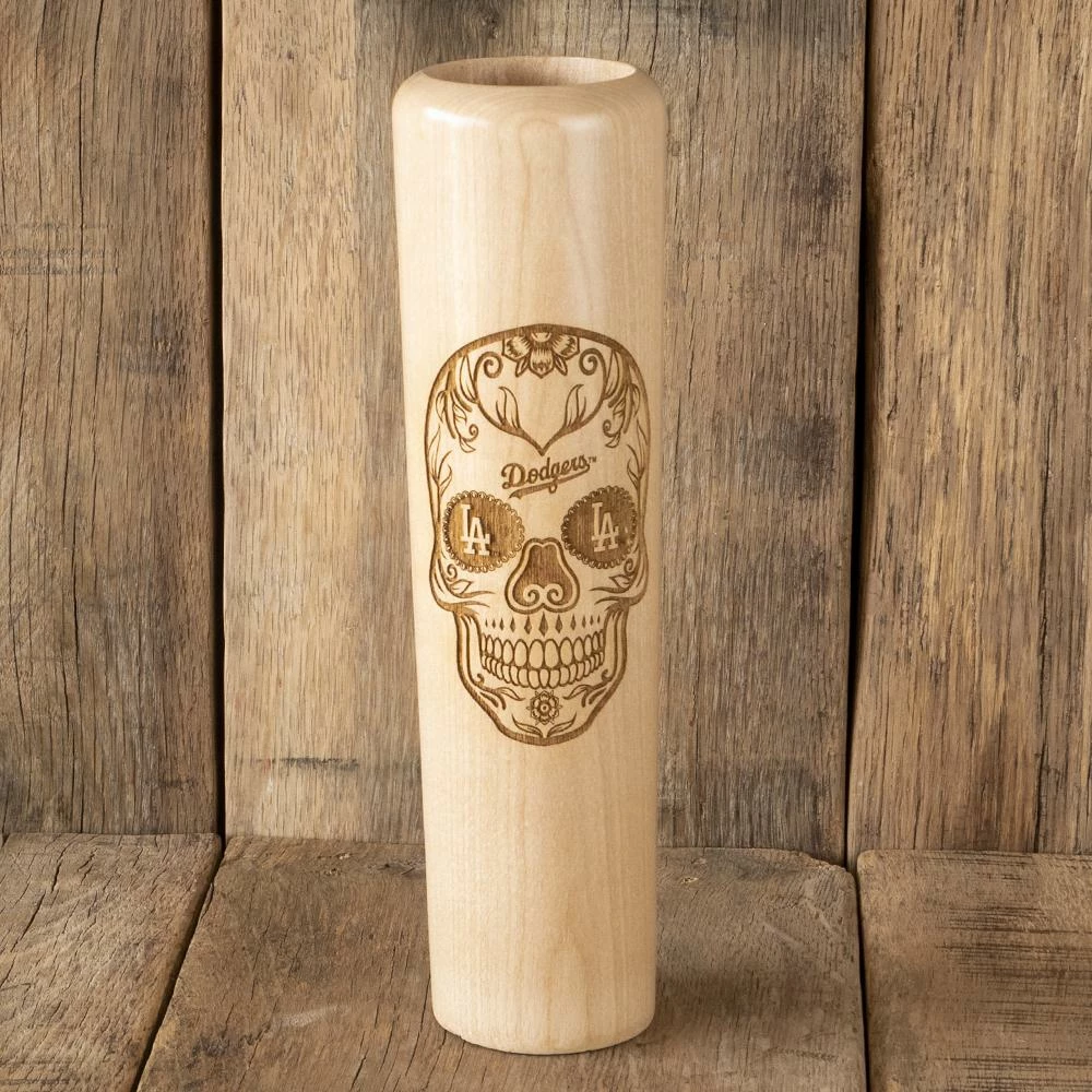 Los Angeles Dodgers Sugar Skull Dugout Mug® | Baseball Bat Mug 1 Los Angeles Dodgers Sugar Skull Dugout Mug® | Baseball Bat Mug