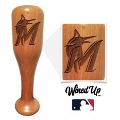 Miami Marlins "M" Wined Up® | Baseball Bat Wine Mug -Dugout Mugs Sales Shop Marlins wined up a67c1727 fb3f 424e 81ad 2f97493b0416