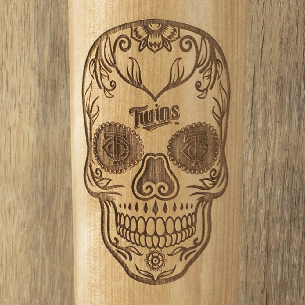 Minnesota Twins Sugar Skull Dugout Mug® | Baseball Bat Mug 2 Minnesota Twins Sugar Skull Dugout Mug® | Baseball Bat Mug - Image 2