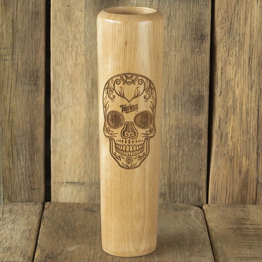 Minnesota Twins Sugar Skull Dugout Mug® | Baseball Bat Mug 1 Minnesota Twins Sugar Skull Dugout Mug® | Baseball Bat Mug