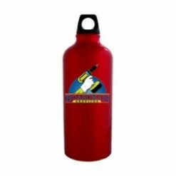 20 Oz Sport Flask Aluminum Water Bottle - Full Color -Dugout Mugs Sales Shop Red black PR P4 WB600AL XX FCP 2