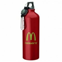 1L Aluminum Compass Sports Bottle -Dugout Mugs Sales Shop Red LG PR GC0413 2