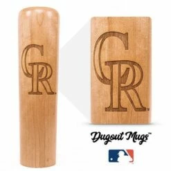 Colorado Rockies "CR" Dugout Mug® | Baseball Bat Mug -Dugout Mugs Sales Shop Rockies