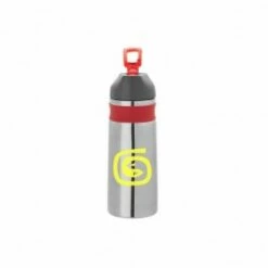 26 Oz. Silicone Band Flip Up Water Bottle -Dugout Mugs Sales Shop Silver Red LG PR KW2504 2
