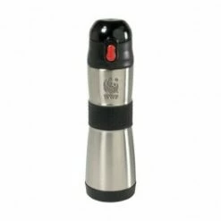 15 Oz Engraved Easy-Grip S/S Vacuum Water Bottle -Dugout Mugs Sales Shop Stainless black ST EG 32942 ENG 2