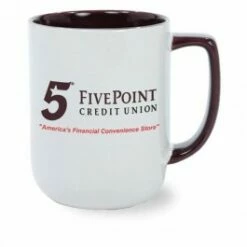 17 Oz Windsor Two Tone White Ceramic Coffee Mug -Dugout Mugs Sales Shop White Plum SA PR M2101 2