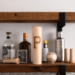 Pittsburgh Pirates "P" Dugout Mug® | Baseball Bat Mug -Dugout Mugs Sales Shop baseball bat mug pittsburgh pirates P display