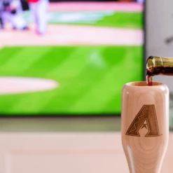 Arizona Diamondbacks "A" Wined Up® | Baseball Bat Wine Mug -Dugout Mugs Sales Shop baseball bat wine glass arizona diamondbacks A pour