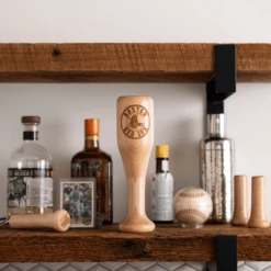 Boston Red Sox Wined Up® | Baseball Bat Wine Mug -Dugout Mugs Sales Shop baseball bat wine glass boston red sox circle display