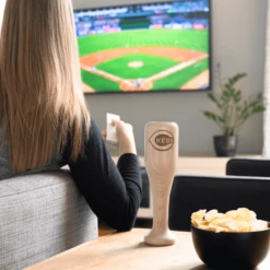 Cincinnati Reds Wined Up® | Baseball Bat Wine Mug -Dugout Mugs Sales Shop baseball bat wine glass cincinnati reds living room