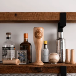 New York Mets Wined Up® | Baseball Bat Wine Mug -Dugout Mugs Sales Shop baseball bat wine glass new york mets circle display