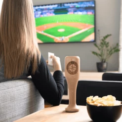 Seattle Mariners Wined Up® - Baseball Bat Wine Mug -Dugout Mugs Sales Shop baseball bat wine glass seattle mariners circle living room