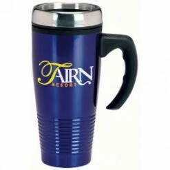 15 Oz. Stainless Ridged Travel Mug