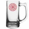 13 Oz Football Glass Sport Mug
