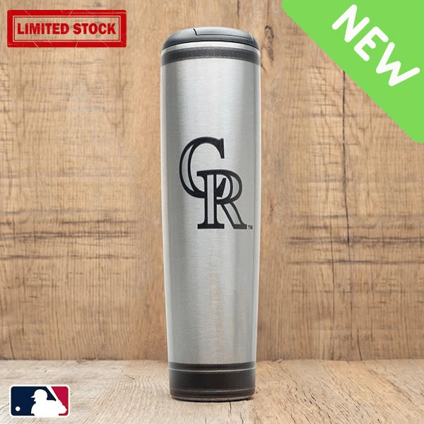 Colorado Rockies Metal Dugout Mug | Stainless Steel Baseball Bat Mug 1 Colorado Rockies Metal Dugout Mug | Stainless Steel Baseball Bat Mug