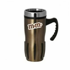 16 Oz Comfort Grip Stainless Steel Travel Mug