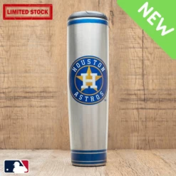Houston Astros Metal Dugout Mug | Stainless Steel Baseball Bat Mug