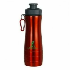 28 Oz Single-Wall Ridged Sports Bottle -Dugout Mugs Sales Shop red gray AT PR DW5031 2