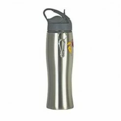 28 Oz Single-Wall Curved Bottle With Straw -Dugout Mugs Sales Shop silver gray AT PR DW5033 2