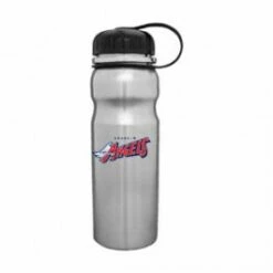 25 Oz Stainless PT Finger Groove Cylinder Water Bottle - Full Color