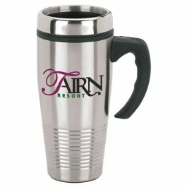 15 Oz. Stainless Ridged Travel Mug 3 15 Oz. Stainless Ridged Travel Mug - Image 3