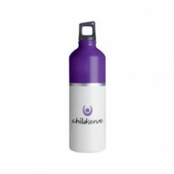 25 Oz 2-Tone Color Spot Aluminum Water Bottle -Dugout Mugs Sales Shop white purple SW PR WB1911 2