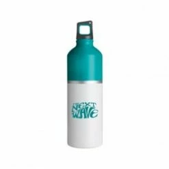 25 Oz 2-Tone Color Spot Aluminum Water Bottle -Dugout Mugs Sales Shop white teal SW PR WB1911 2